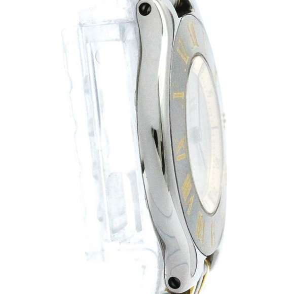 Polished CARTIER Must 21 Gold Plated Steel Quartz Unisex Watch BF574161 - Picture 9 of 9